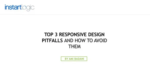 Top 3 Responsive Design Pitfalls and How to Avoid Them