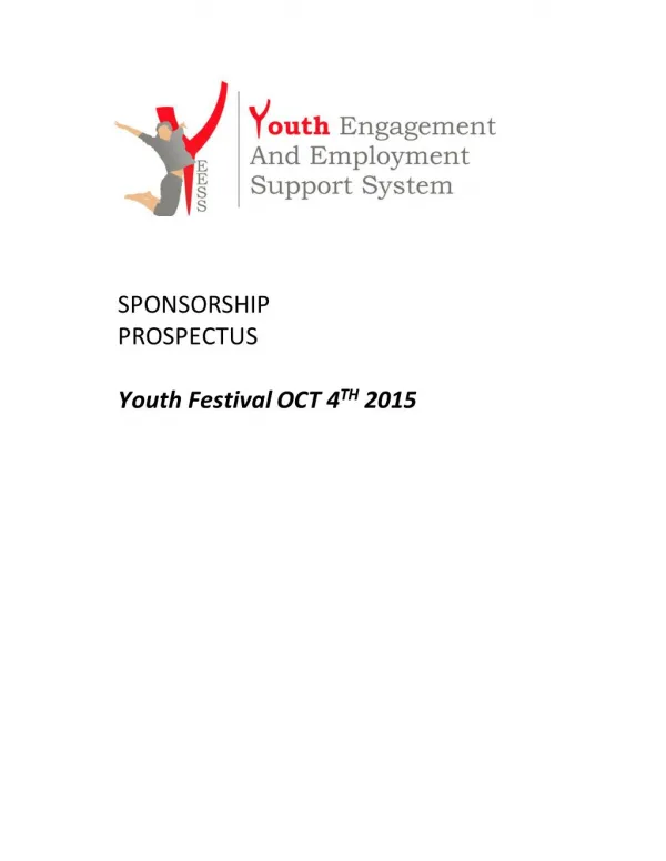 Sponsership Proposal for Youth fest 2015