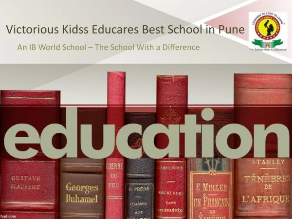 Best School in Pune - Victorious Kidss Educares