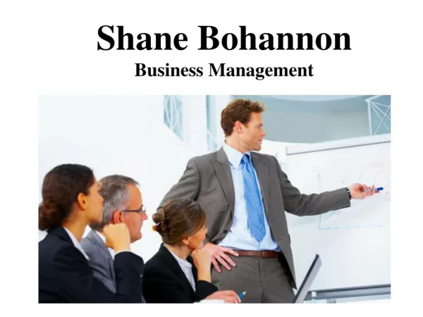 Shane Bohannon Business Management