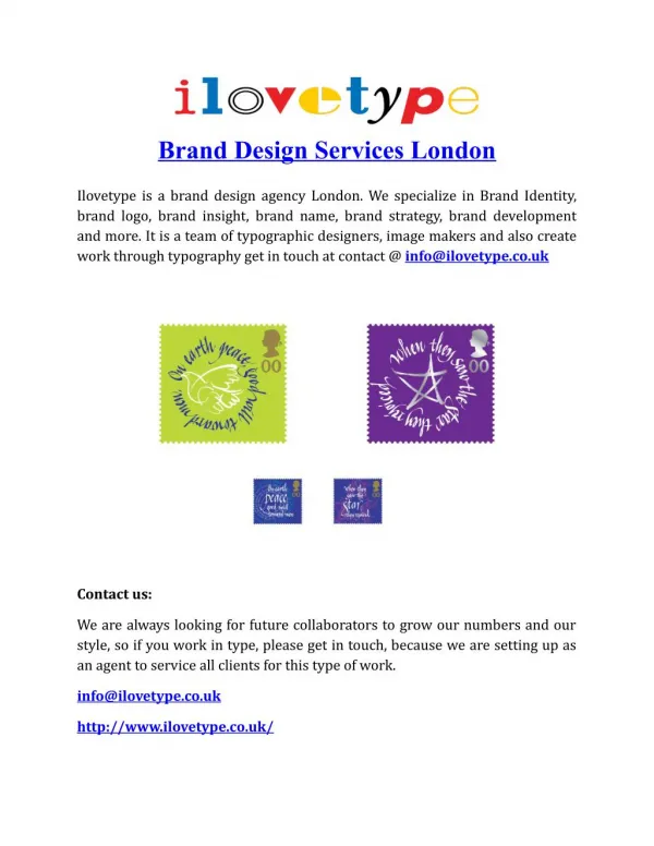 Brand Design Services London