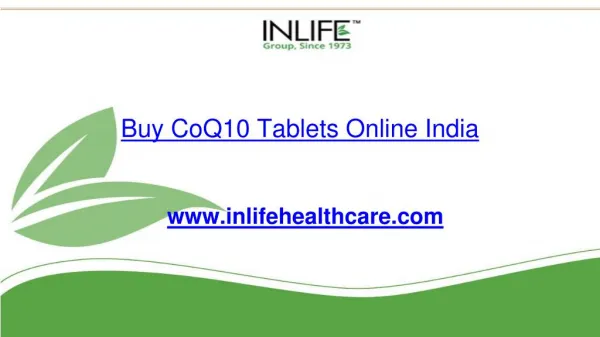 Buy CoQ10 Tablets Online India | Inlifehealthcare