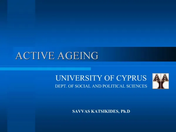 ACTIVE AGEING