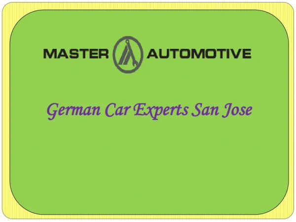 German Car Experts San Jose