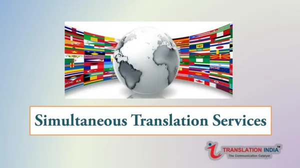 Simultaneous translation services
