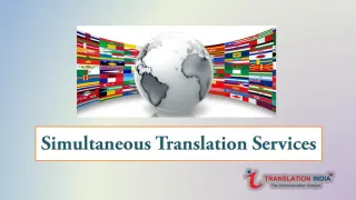 Simultaneous translation services - slide 1