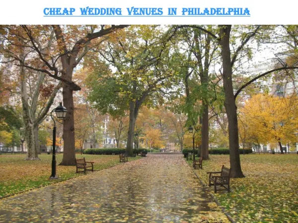 CHEAP WEDDING VENUES IN PHILADELPHIA