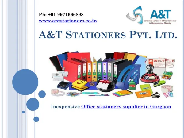 Cheapest Office stationery supplier in Gurgaon call A&T 9971666898
