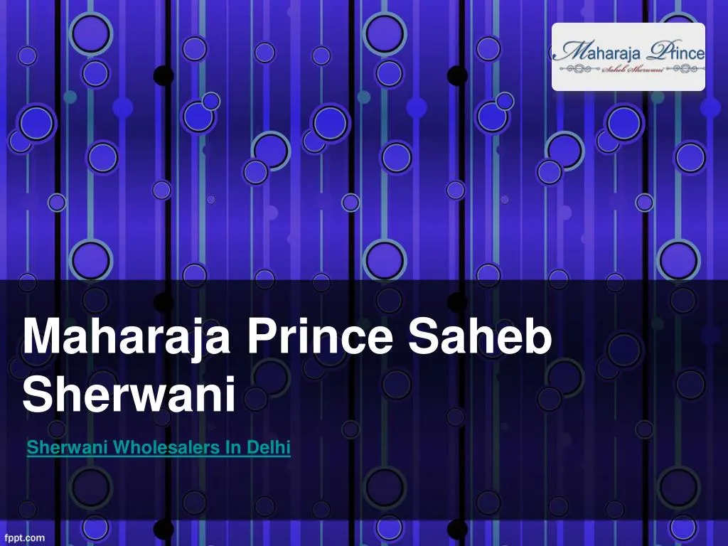 maharaja prince saheb sherwani