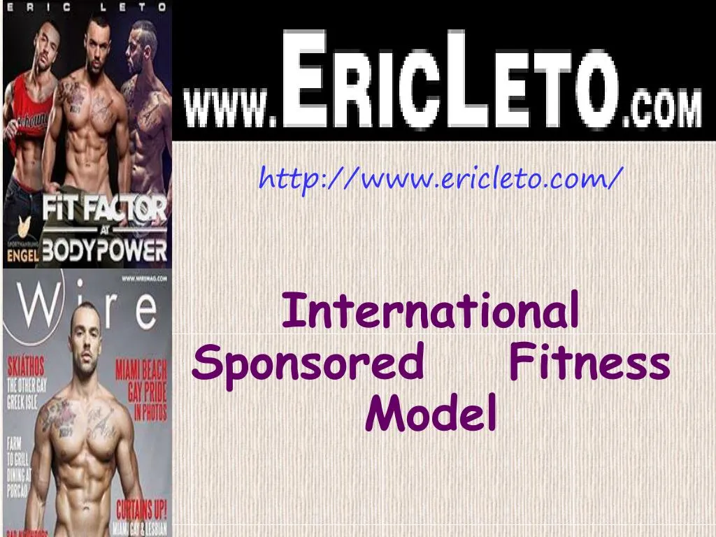 international sponsored fitness model