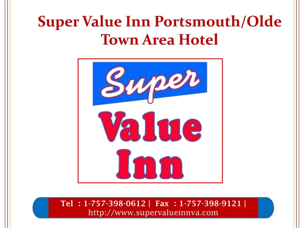 super value inn portsmouth olde town area hotel