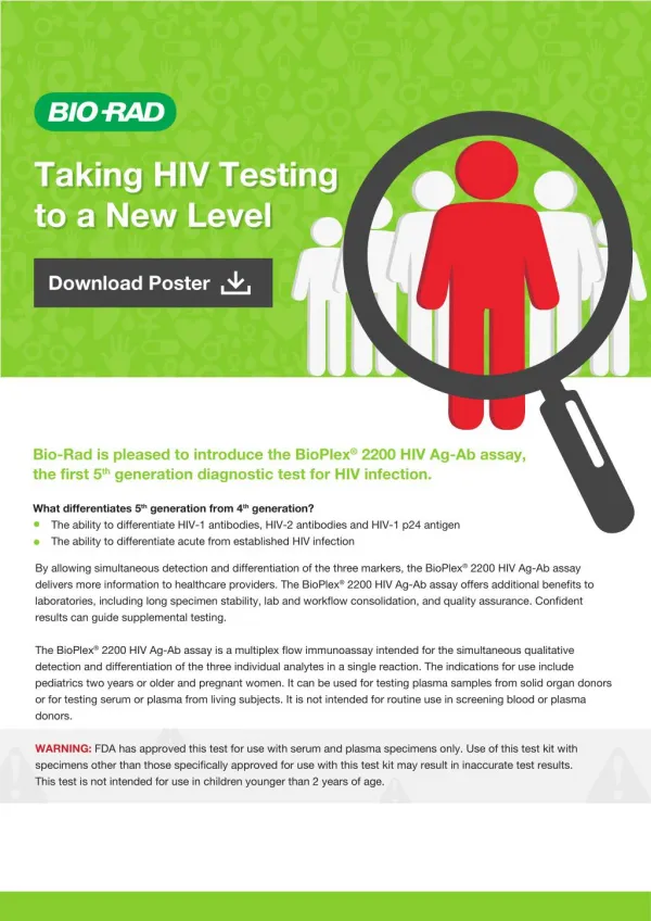 Bio-Rad: Making early HIV detection possible