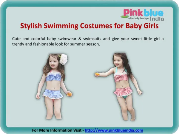 Fashionable Baby Girl Swimsuits in India