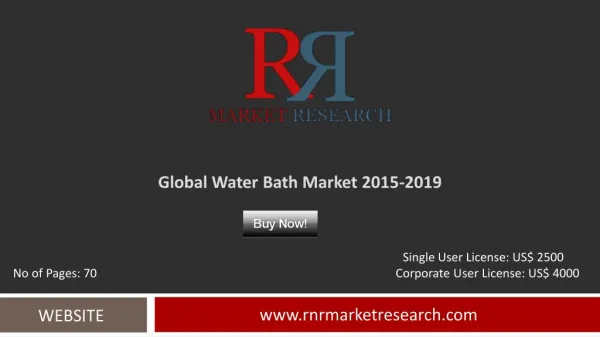 Analysis of Water Bath Market Trends and Drivers in 2019 Report