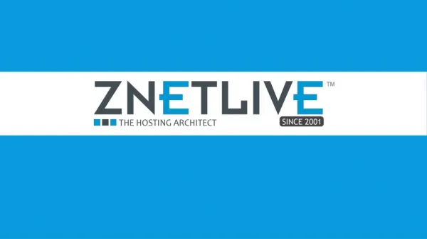 ZNetLive: India's Best Web Hosting Company