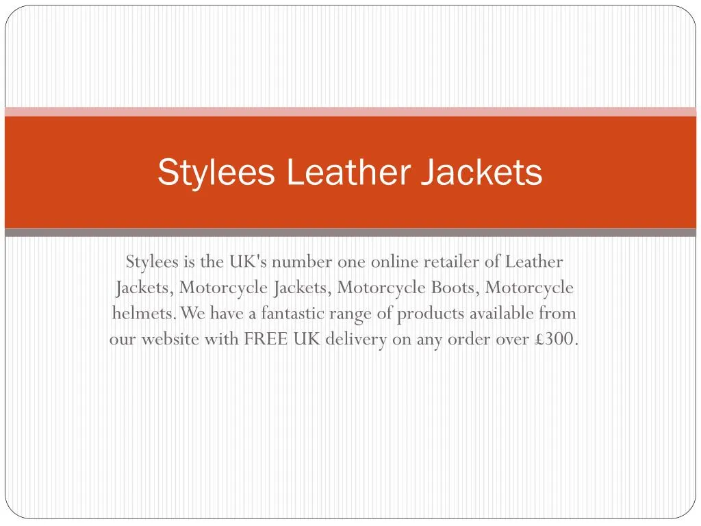 stylees leather jackets