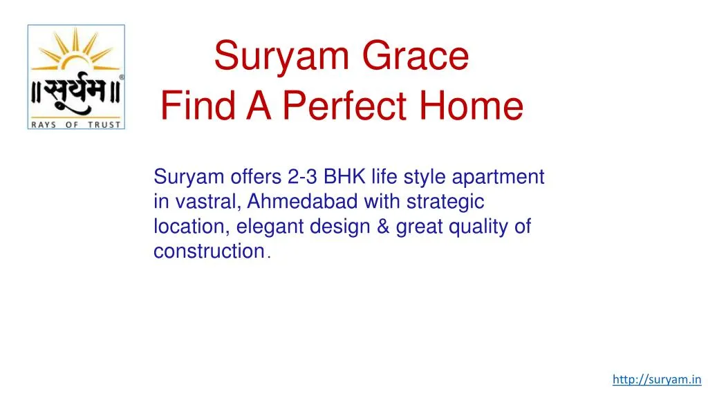 suryam grace find a perfect home