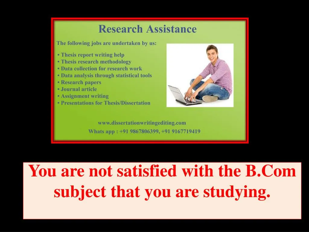 you are not satisfied with the b com subject that you are studying