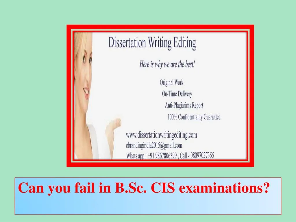 can you fail in b sc cis examinations