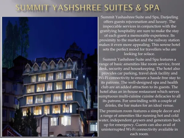 summit yashshree suites & spa
