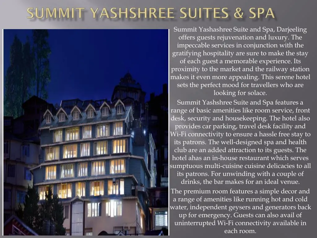 summit yashshree suites spa