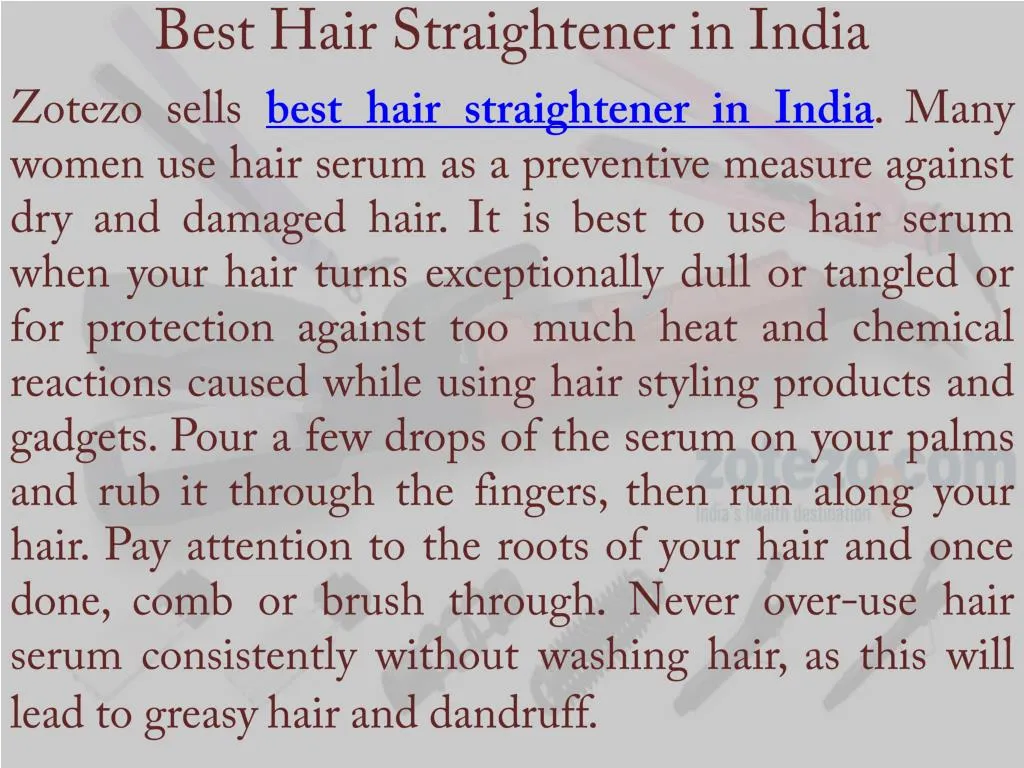 best hair straightener in india