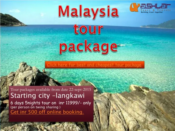 best malaysia tour package