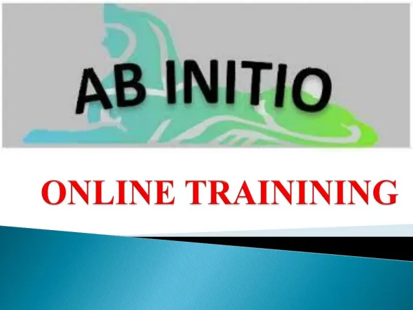 ABINITIO Online Training Courses in INDIA, USA, UK,