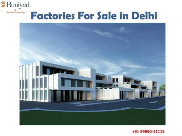 Industrial Factories in South Delhi for sale