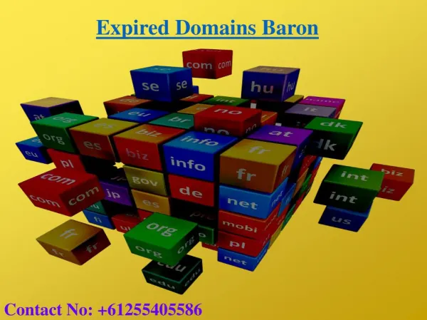 Buy an Expired Domain | Expired Domains Baron | Expired Domains list