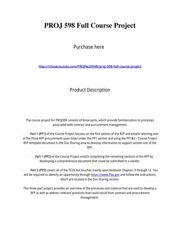 PROJ 598 Full Course Project
