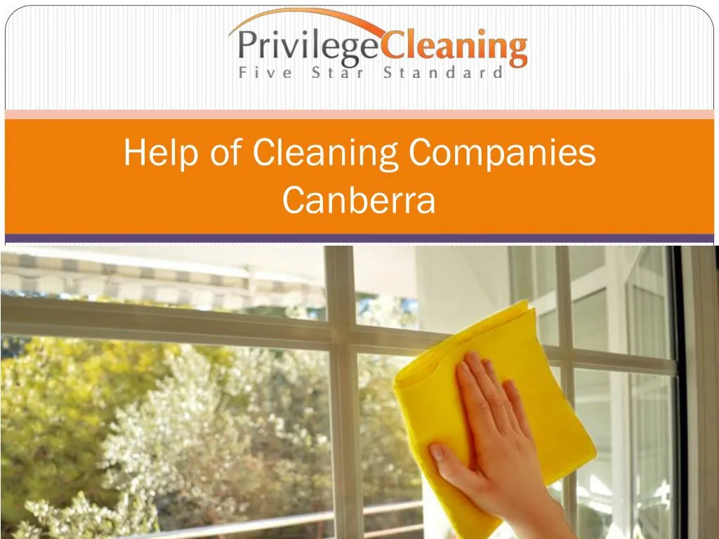 help of cleaning companies canberra