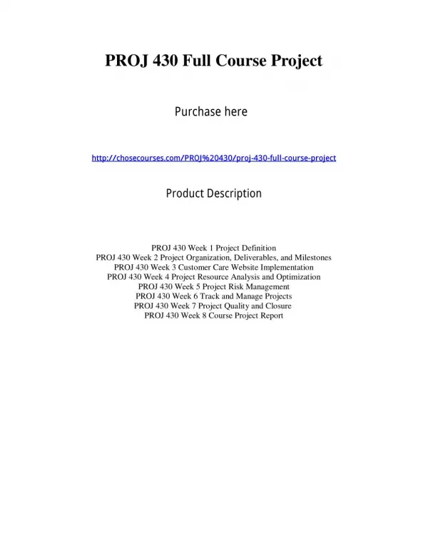 PROJ 430 Full Course Project