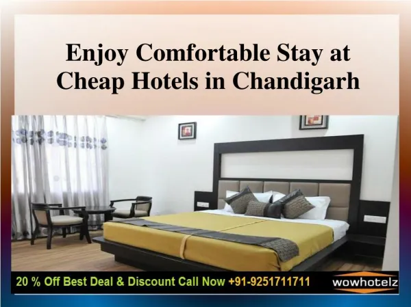 Book Cheap Hotels in Chandigarh at 1099/-