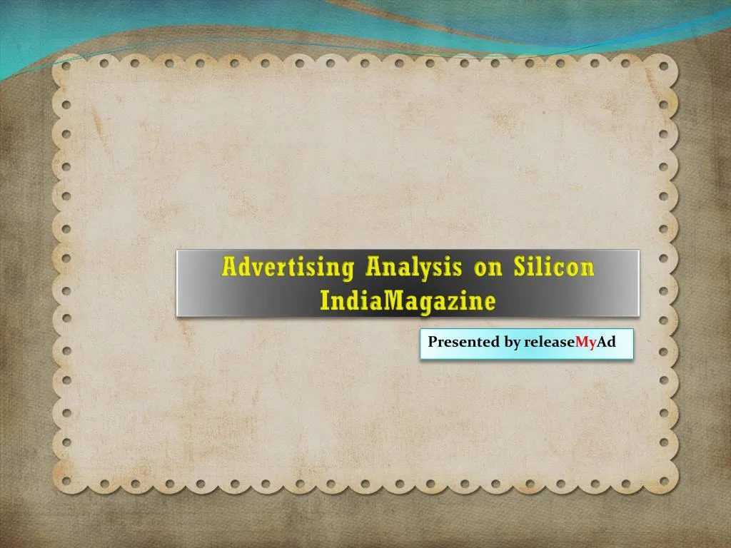 advertising analysis on silicon india magazine