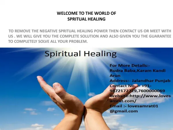 Spritual Healing To Heal Yourself
