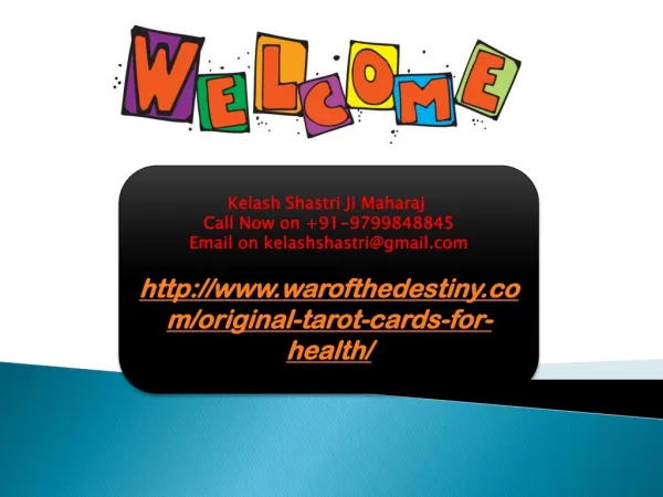 Original Tarot Cards For Health, 9799848845