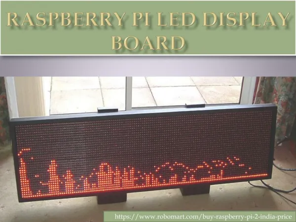 Raspberry Pi LED Display Board In India by Robomart