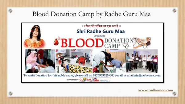 Blood Donation Camp by Radhe Guru Maa