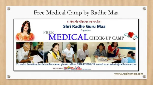 Free Medical Camp by Radhe Maa
