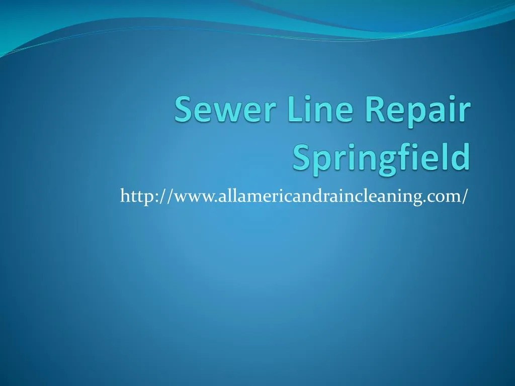sewer line repair springfield