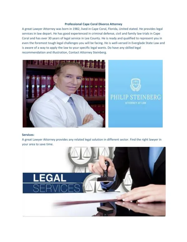 Professional Cape Coral Divorce Attorney