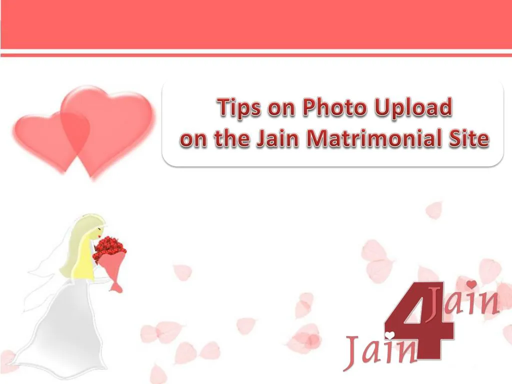 tips on photo upload on the jain matrimonial site