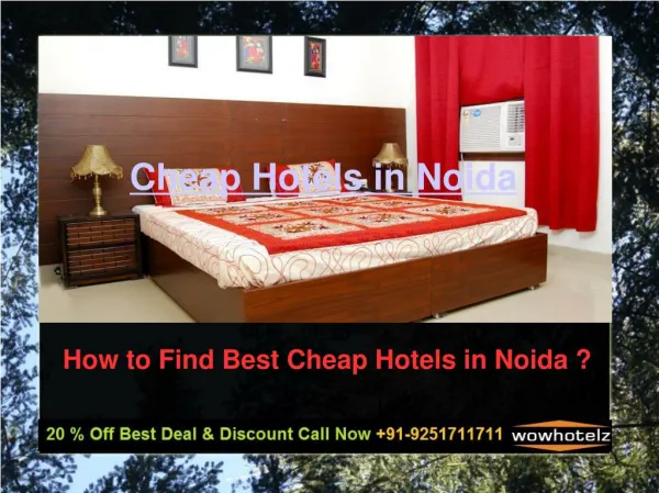 Book Budget Hotels in Noida at 1050/-