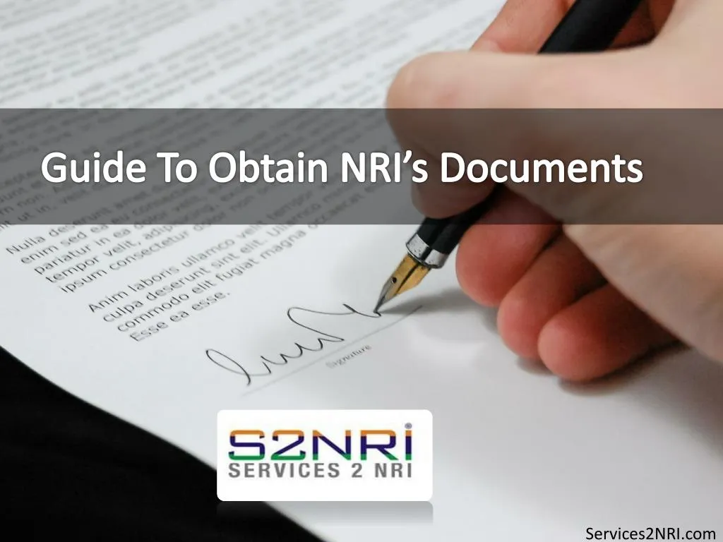 guide to obtain nri s documents