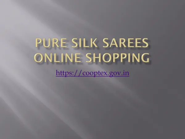 Pure Silk Sarees Online Shopping