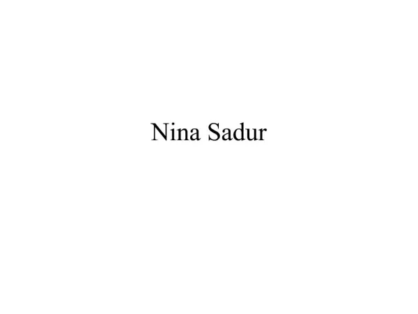 Nina Sadur