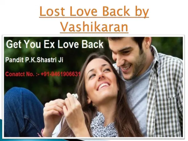 Get Your Love Back by Vashikaran