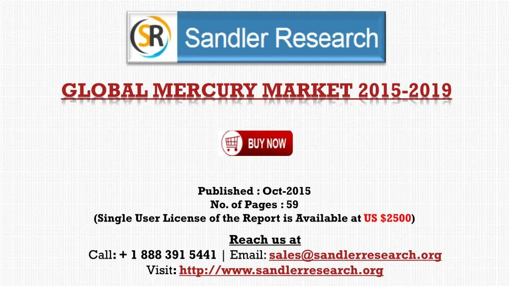 global mercury market 2015 2019