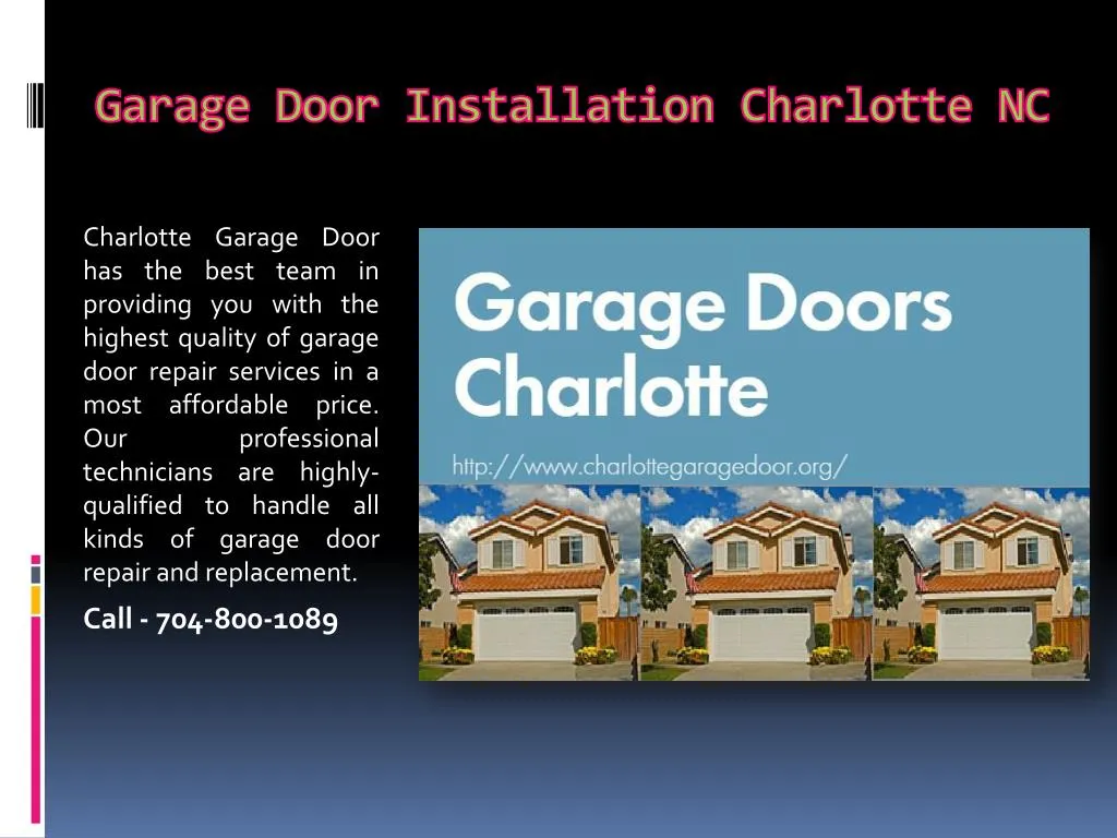 garage door installation charlotte nc